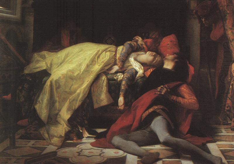 The Death of Francesca da Rimini and Paolo Malatesta, Alexandre  Cabanel